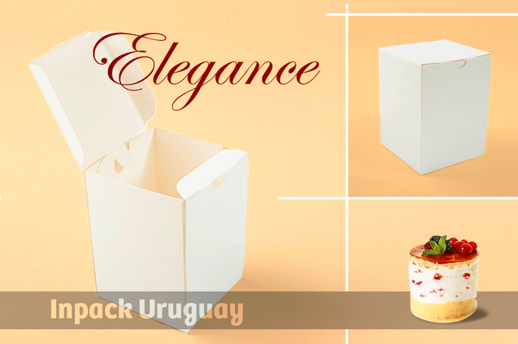 Medidas: 10 x 10 x 13.5 cms. Confeccionadas en cartulina blanca.